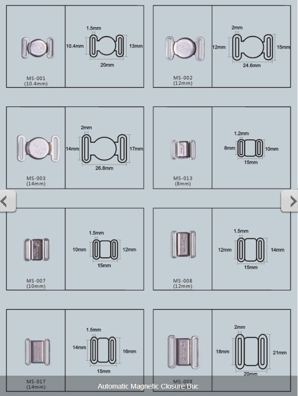 Metal ring & slider -swimwear buckle -21