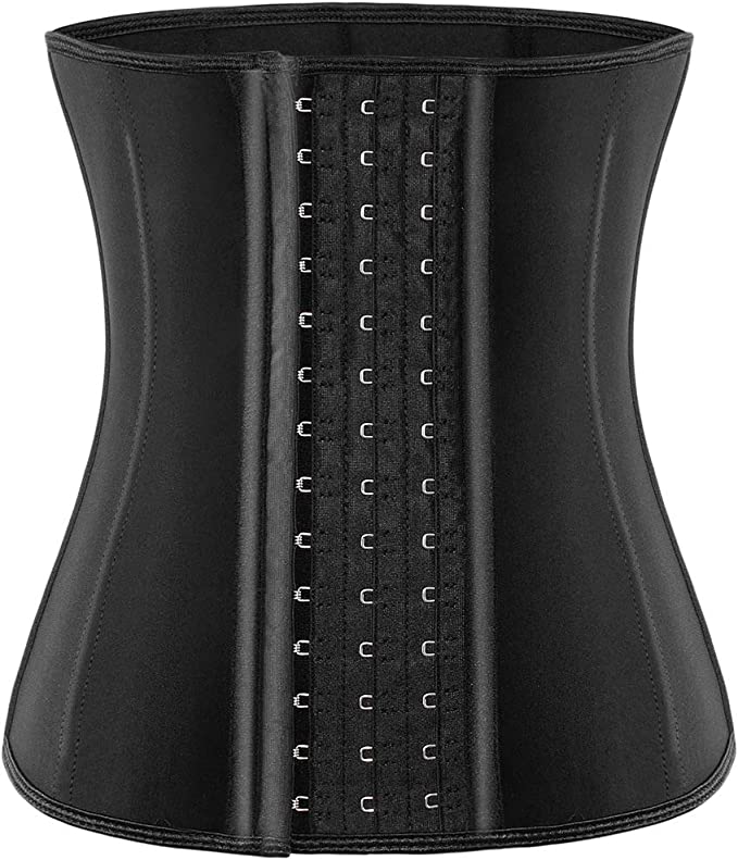 Waist Trainer for Women Corset Cincher Body Shaper Girdle Trimmer with Steel Bones Extender