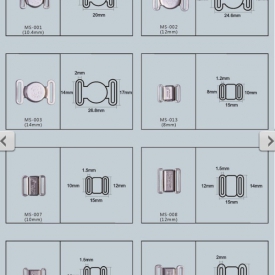 Metal ring & slider -swimwear buckle -21