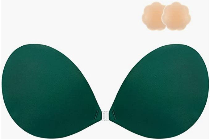 Adhesive Bra Strapless Sticky Invisible Push up Silicone Bra for Backless Dress with Nipple Covers(图3)